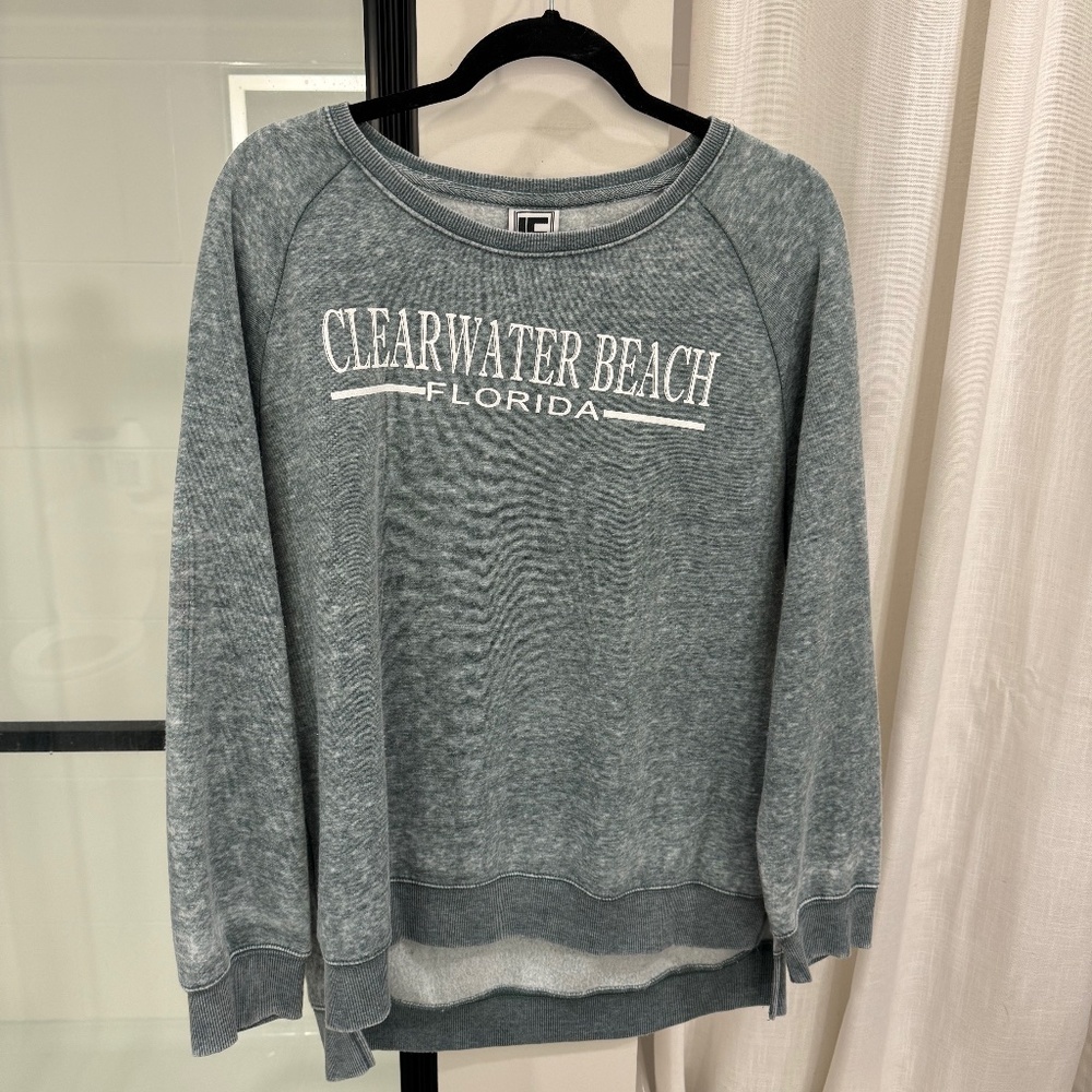 Clearwater Beach FL Green Crewneck Size XLarge